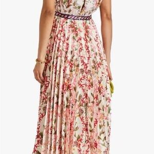SALONI Multicolor Floral Midi Dress
